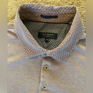 Men’s Ted Baker Lavender Polo Shirt Size 4 US size Large